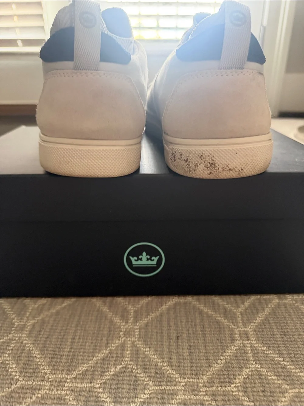 Peter Millar Men’s Beige Suede & Textile Sneakers